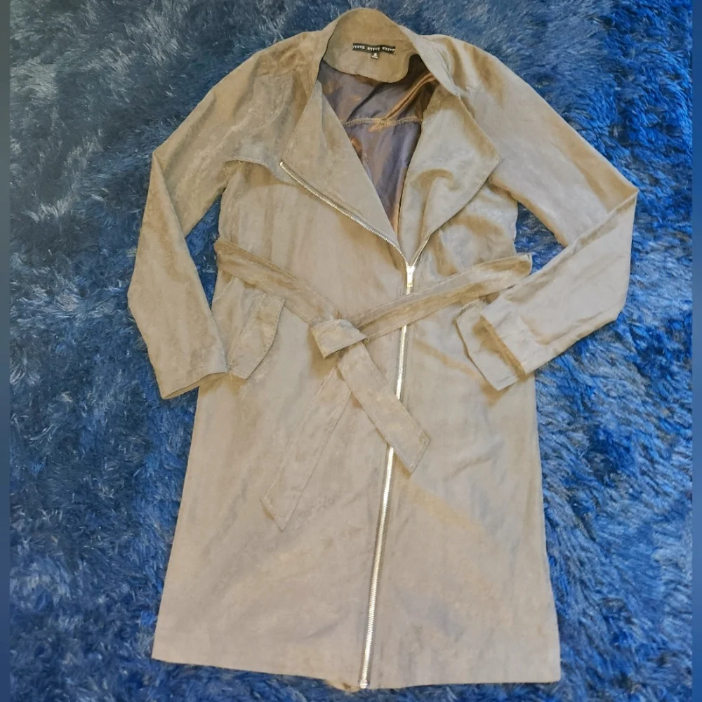 Hyfve long faux suede jacket size medium - Picture 1 of 6